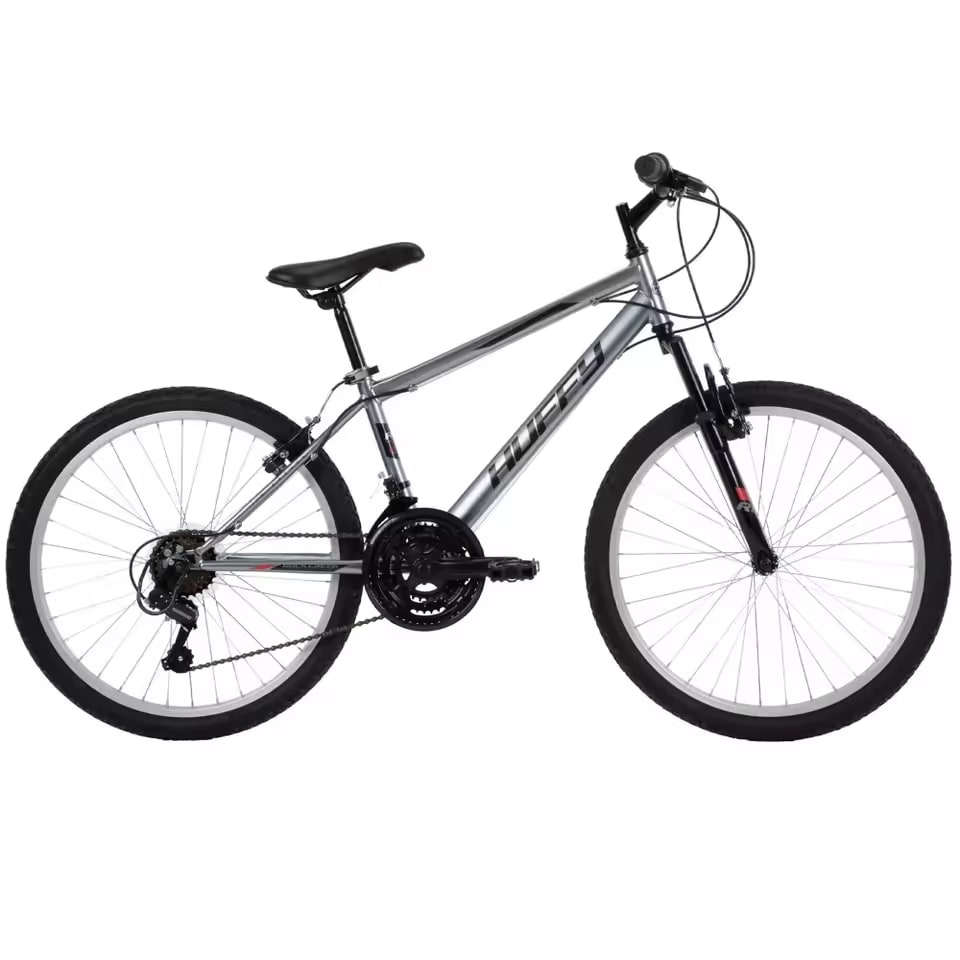 24" Rock Creek Mountain Bicycle, 18-Speeds, Grey