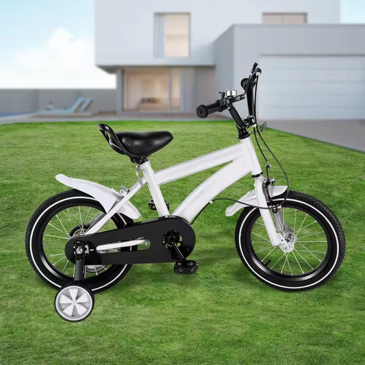 Sturdy Children’s Bicycle, 14-Inch Carbon Steel Frame, Dual Brakes, Non-Slip Handles, Comfortable Seat