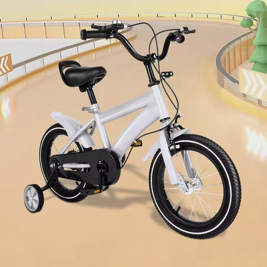 Sturdy Children’s Bicycle, 14-Inch Carbon Steel Frame, Dual Brakes, Non-Slip Handles, Comfortable Seat